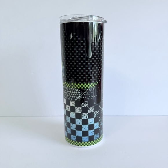Hot Mess Boy Mama 20oz Skinny Sublimation Tumbler - Picture 3 of 4
